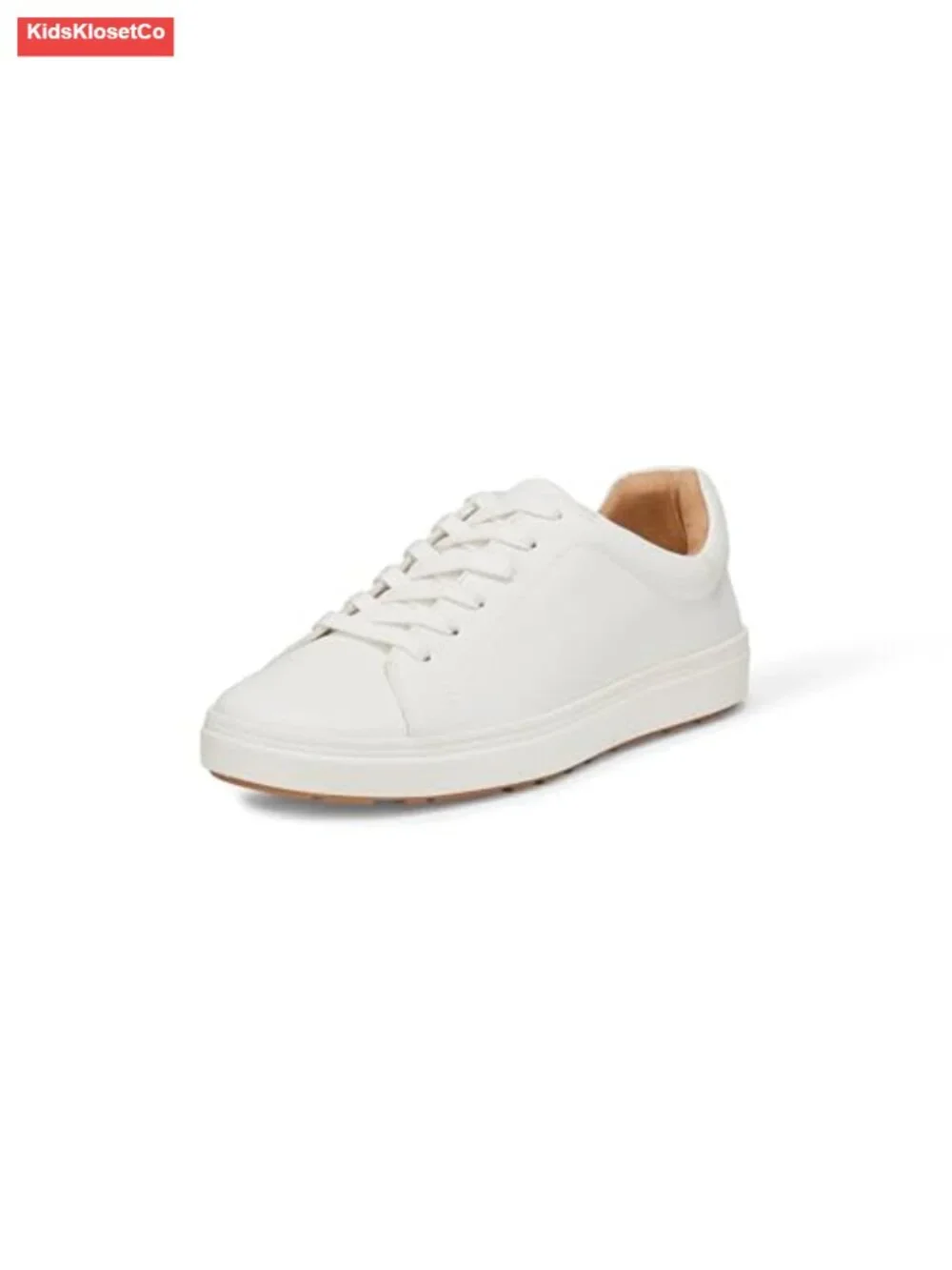 Unisex Kids Low Top Classic Sneakers Faux Leather Lace-Up